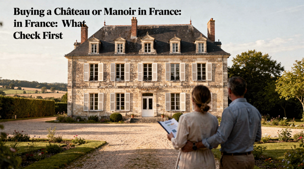Buying a Château or Manoir in France: What to Check First